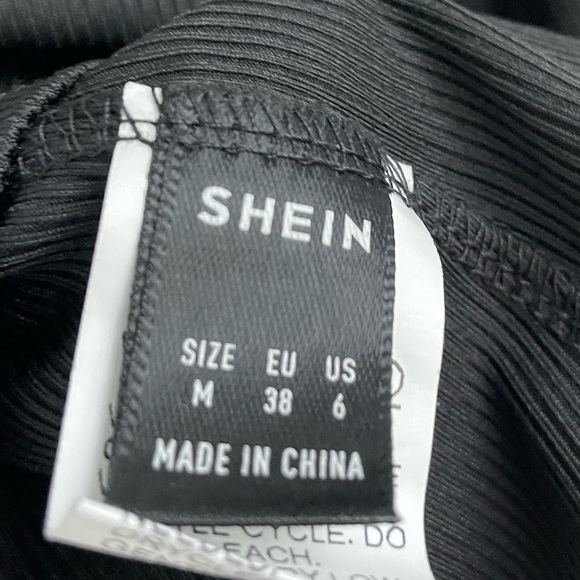 Black Open Shoulder Slim Fit Shirt - Picture 8 of 8